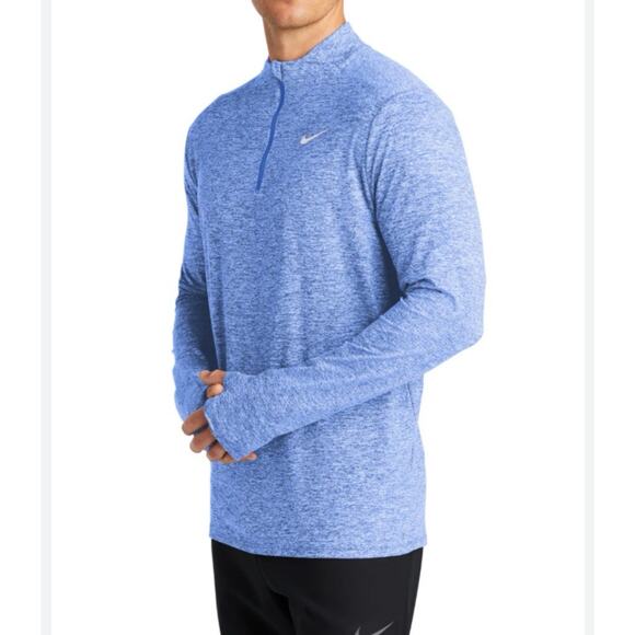 Nike Running Dri-Fit USA Quarter Zip Sweatshirt Breathable Blue Mens Size Medium - Picture 1 of 9